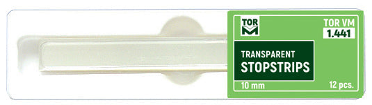 Tiras de tope transparentes de 8 mm de ancho, 12 unidades
