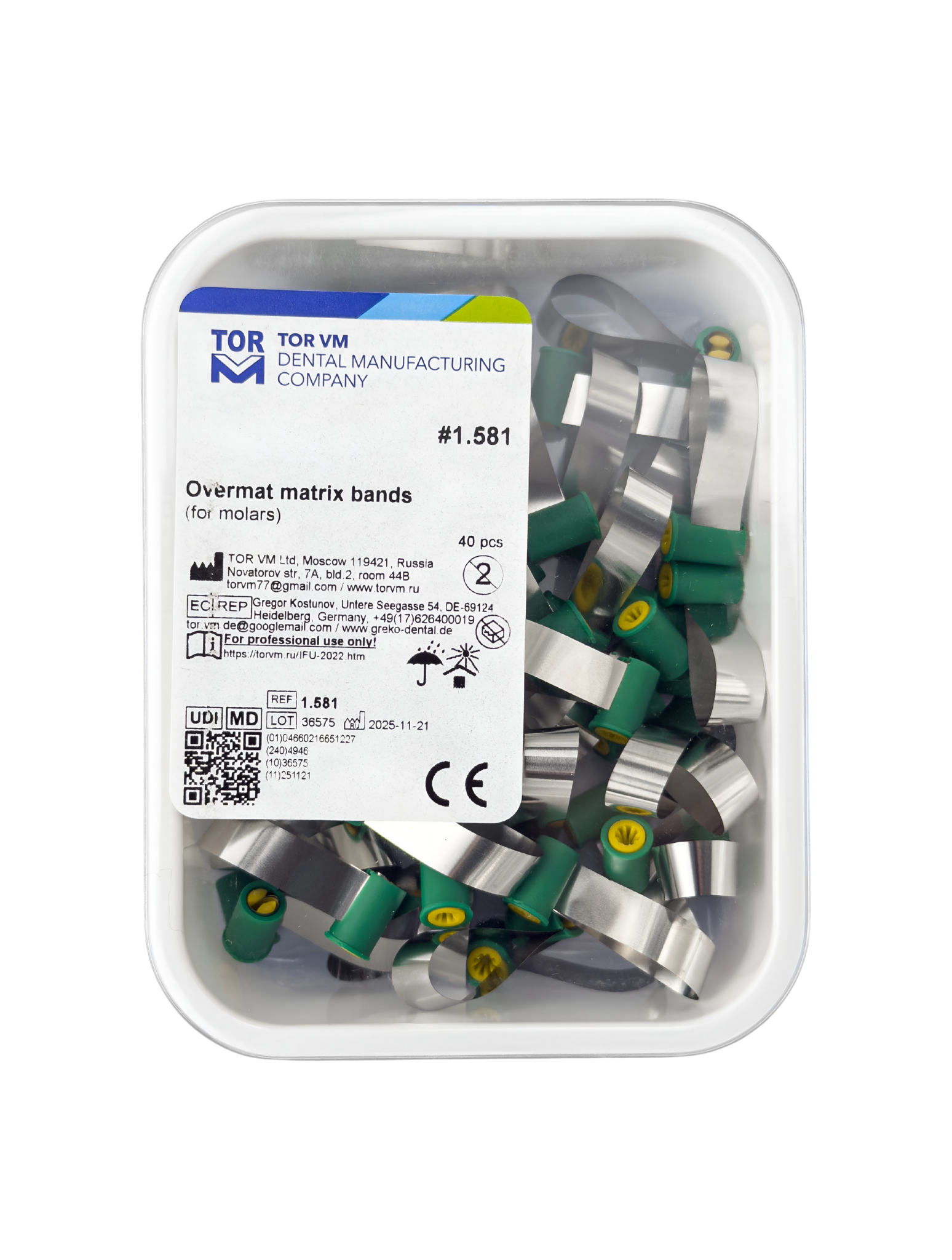 Overmat Refill - Steel Matrix Bands, 40pcs