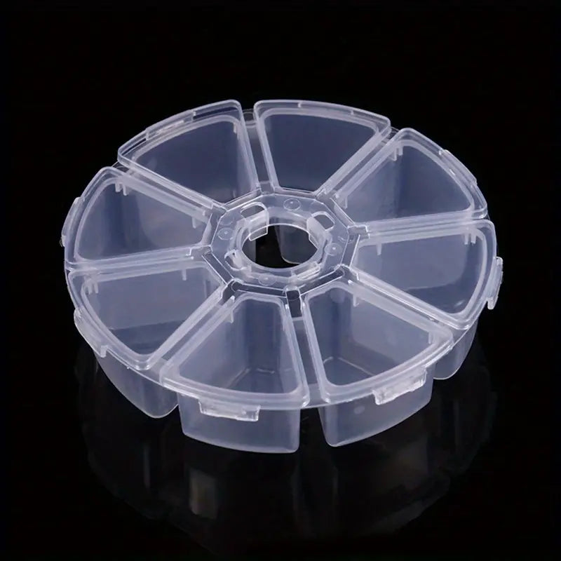 Boîte de rangement transparente à 8 compartiments