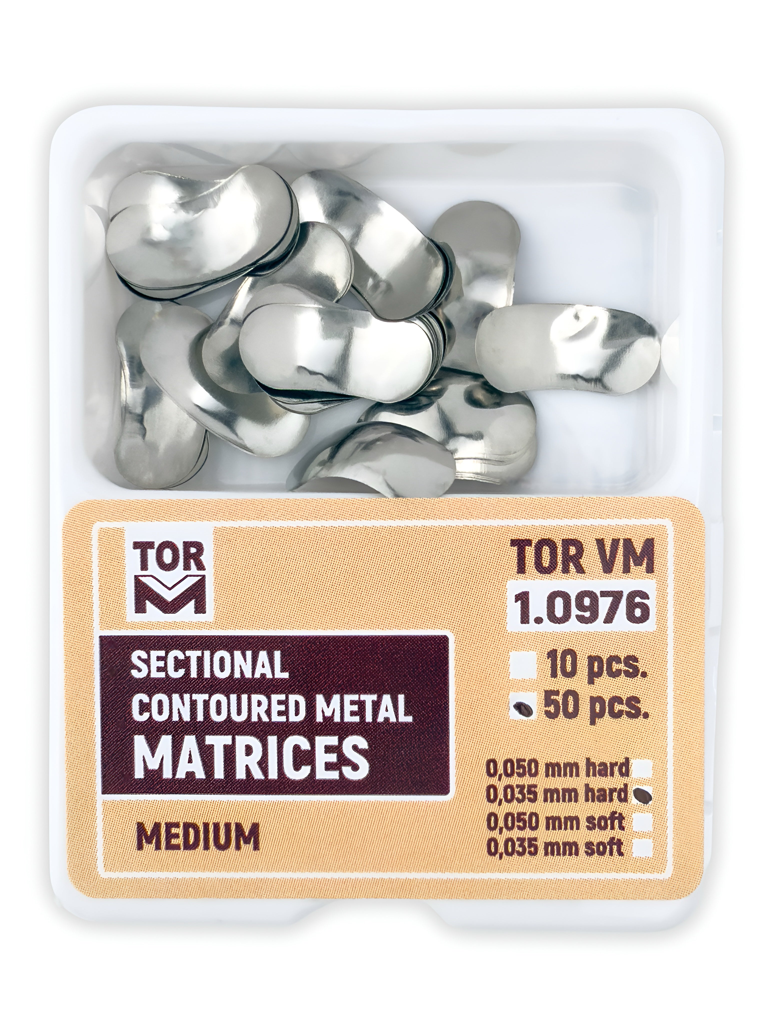Medium Sectional Contoured Matrices 50pcs