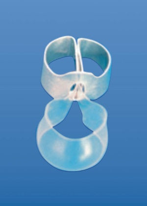 Kit de 32 matrices transparentes profilées pour prémolaires et molaires, avec pince.