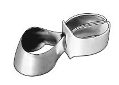 Metal Contoured Matrices for Premolars Combined with Clamp Shape 3 (Left Ledge) 10pcs