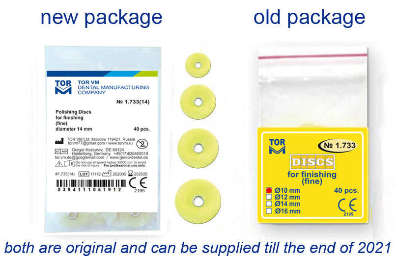 Fine Discs for Finishing with Metal Connector, 40pcs