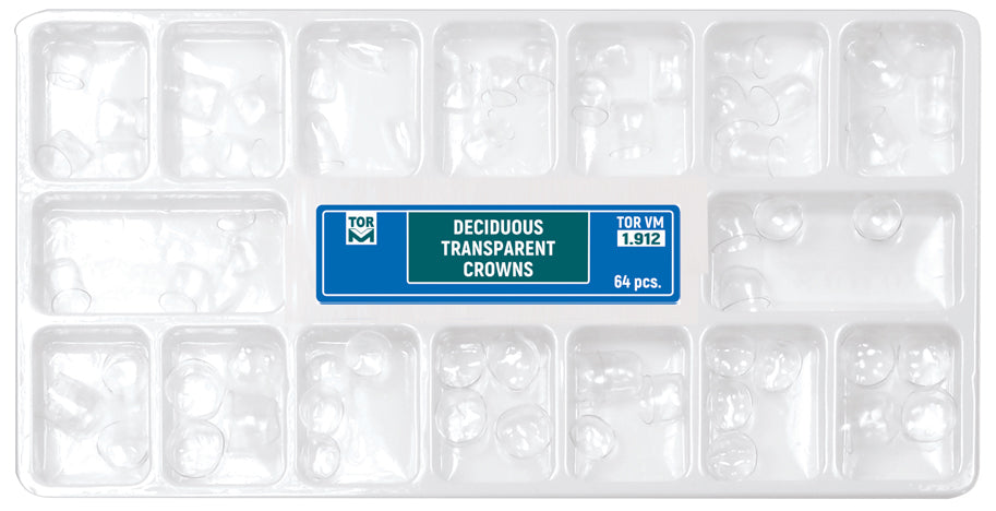 Coronas transparentes de hoja caduca 64 piezas