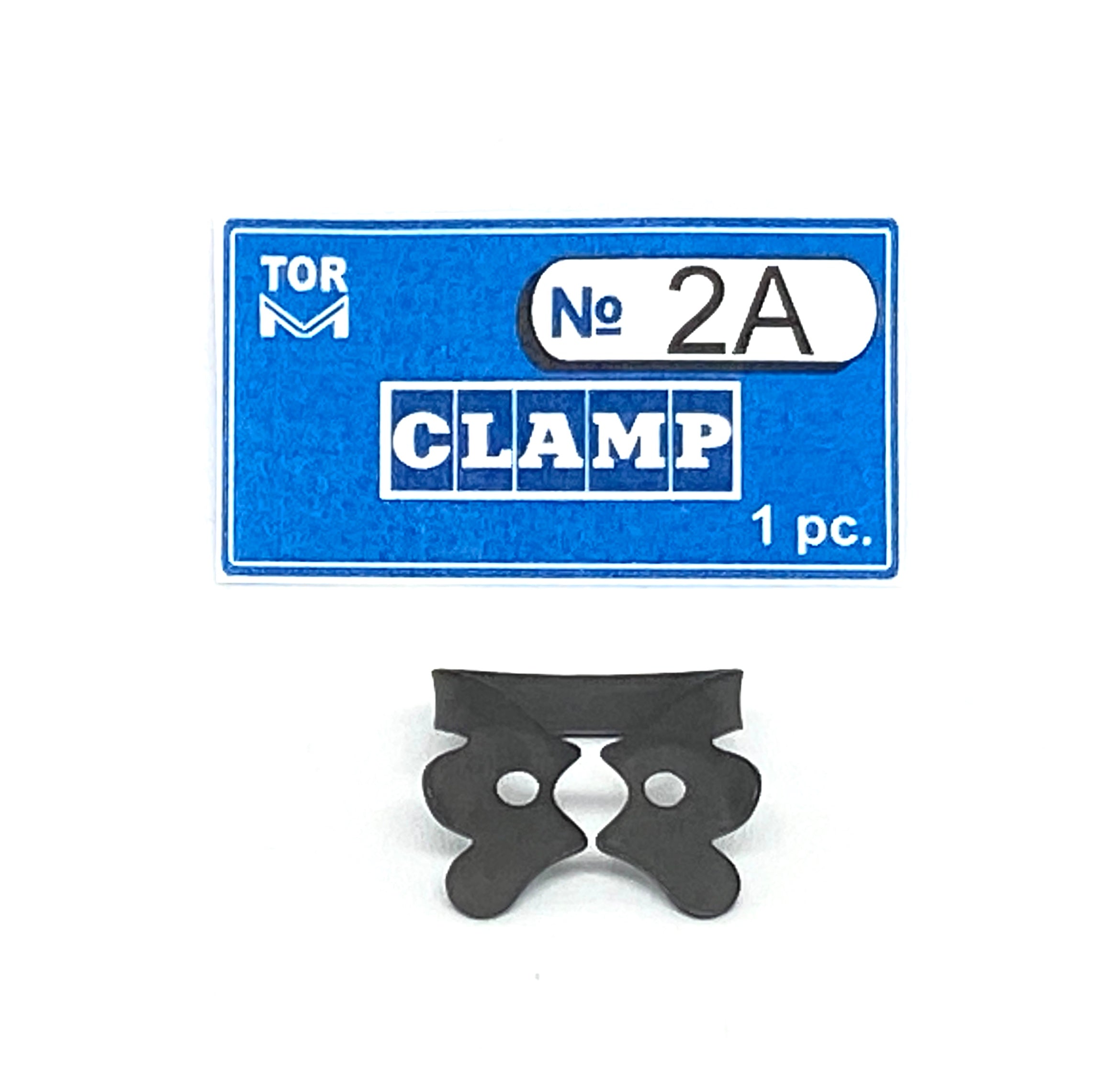 Abrazadera 2A (Abrazadera con alas y mordazas horizontales planas, para premolares grandes)