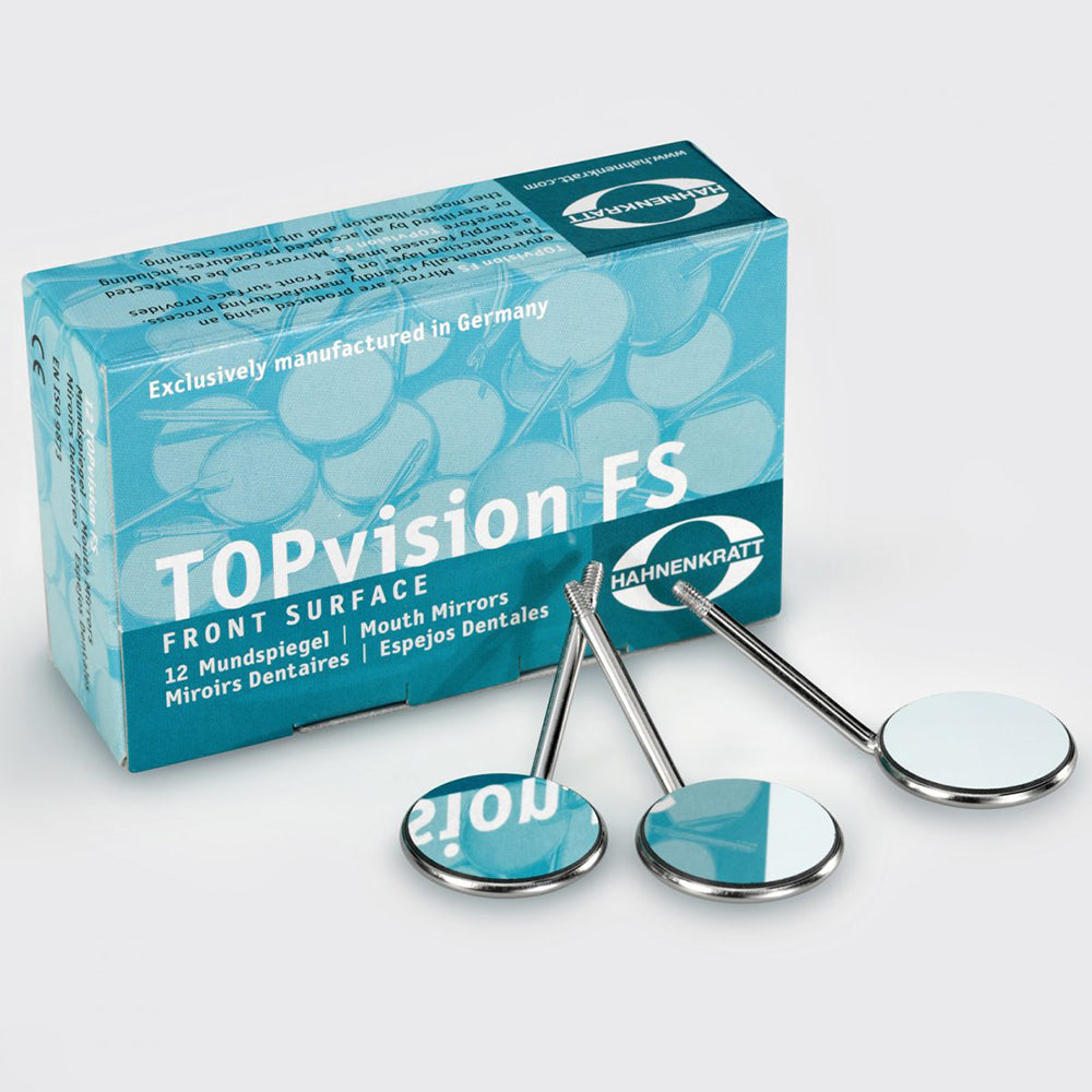 Miroir buccal Topvision FS Rhodium 12 pièces
