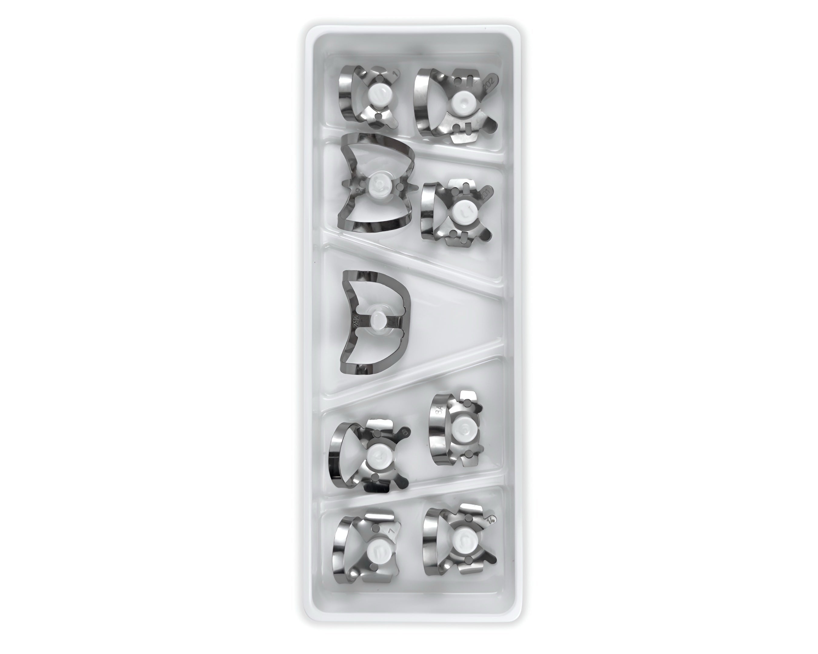 Juego de abrazaderas para diques de goma: 1, 7, 8, 8A, 9, 14, 201, 202, 212