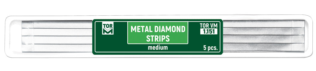 Metal Diamond Strips, Medium 5pcs