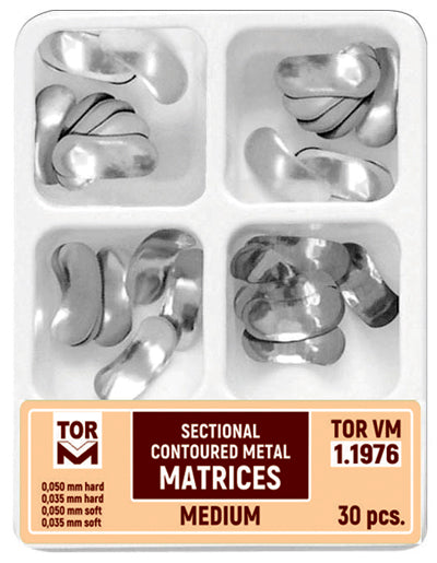 Matrices sectionnelles profilées de petite taille, quatre types, 30 pièces