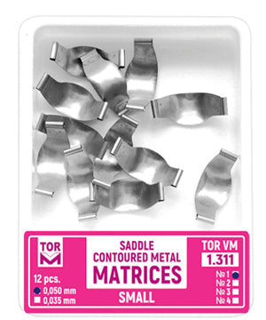 Saddle Contoured Metal Matrices Small (Shape 4) 12pcs
