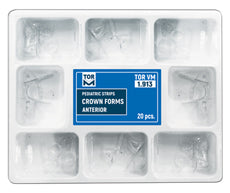 thumbnail image 2 of 24-Pack Resin Transparent Strip Crowns For Pediatric Anterior Teeth - Kids' Dental Deciduous Crowns 2 of 3