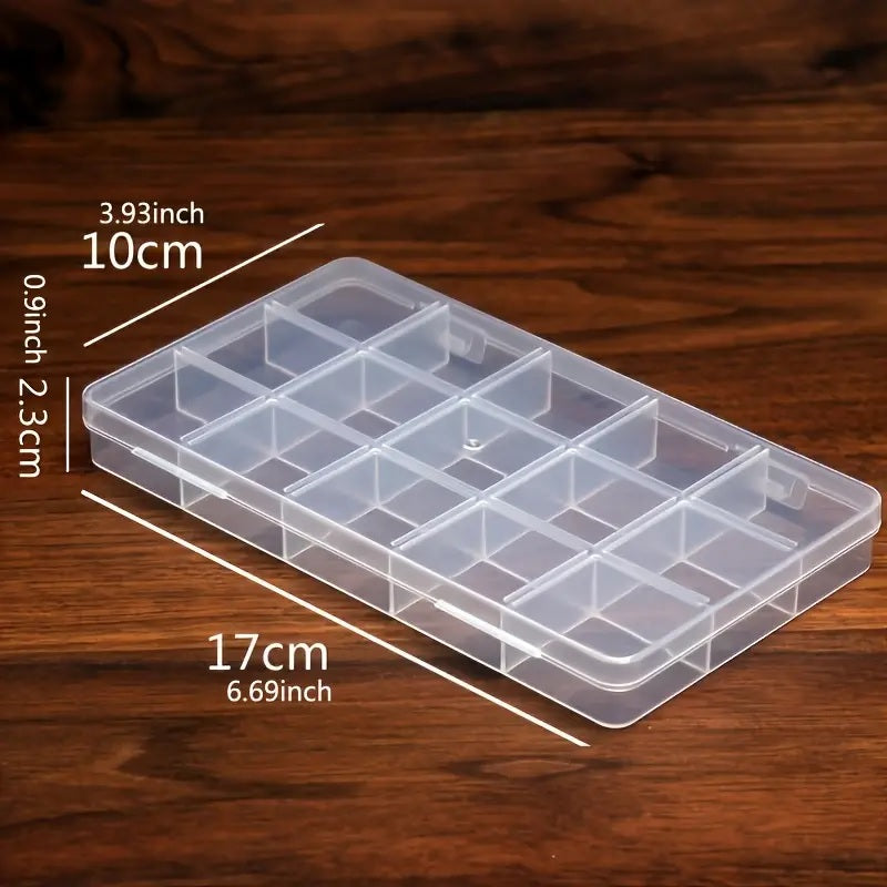 15-grid-adjustable-plastic-compartment-storage-container