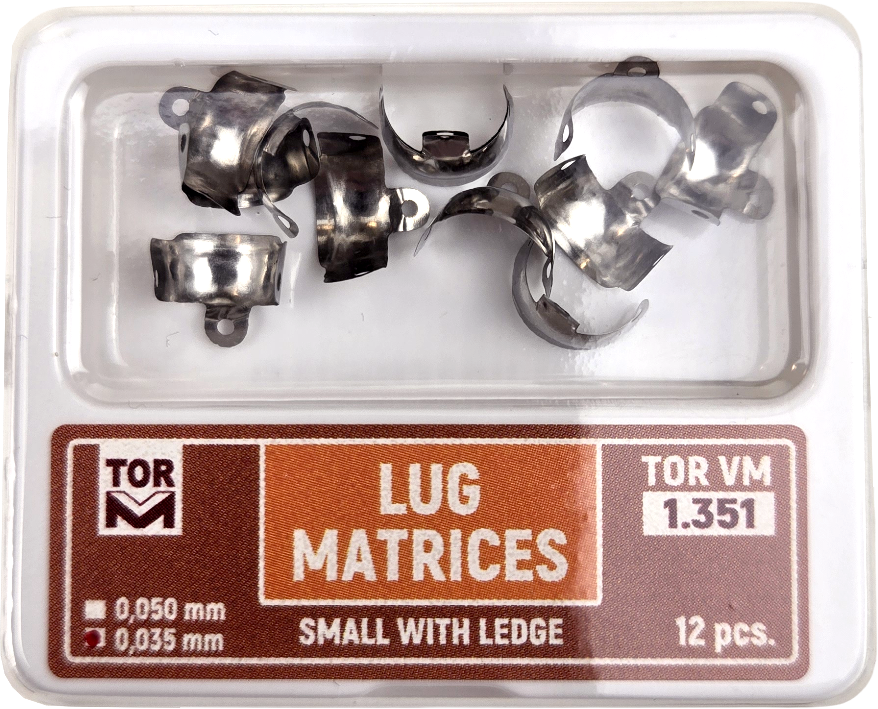 Matrices à cosses petites avec rebord, 12 pièces