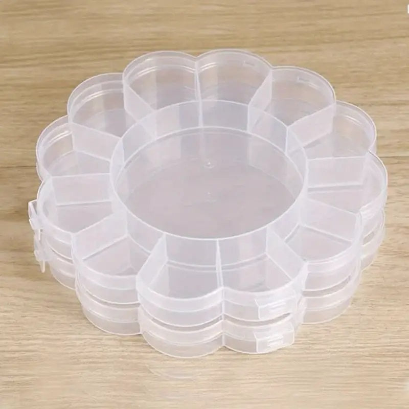 Caja de almacenamiento con forma de flor