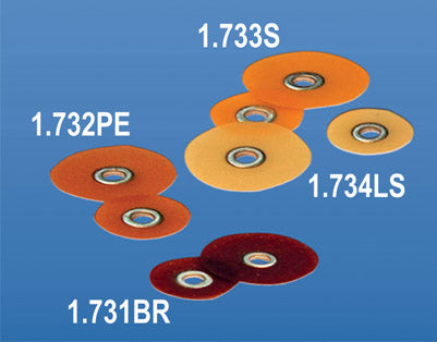 Discos de pulido para contornear serie Ocre Dorado, 50 piezas