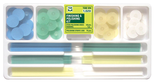 Finishing and Polishing Kit - Discs (48pcs) and Strips (75pcs)
