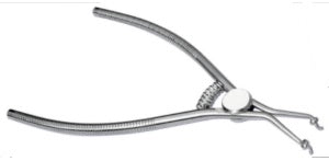 Forceps with Stoppers for Rings