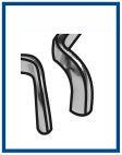 M Ring (Tines Are Curved Out To Fix Matrix On Mesial Side of The Tooth)