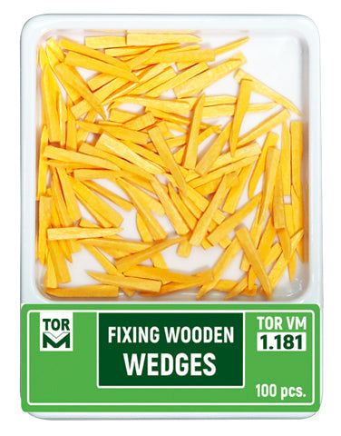 Wooden Wedges Superthin Short 100pcs