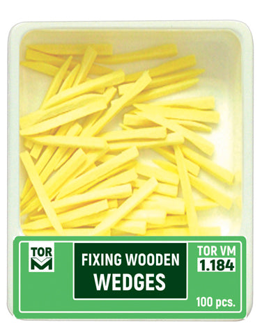 Wooden Wedges thin long 100pcs