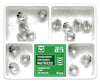 Kit of Molar Transparent Contoured Matrices Combined with Clamp 16pcs