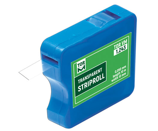 Bande transparente en rouleau de 10 mm de large et 10 m de long