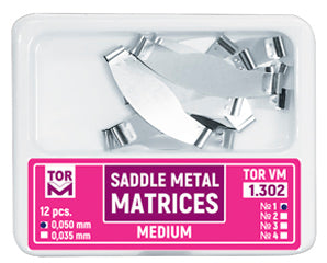 Saddle Metal Matrices medium (shape 1) 12pcs