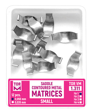 Saddle Contoured Metal Matrices small (Shape 2) 12pcs