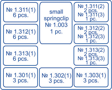 Matrices metálicas con contorno de silla de montar. Kit universal para premolares (36 piezas)