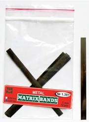 Rectangular Metal Matrix Bands 7 mm Wide 12pcs