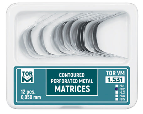 Metal Contoured Perforated Matrices Small (Shape 2) 12pcs