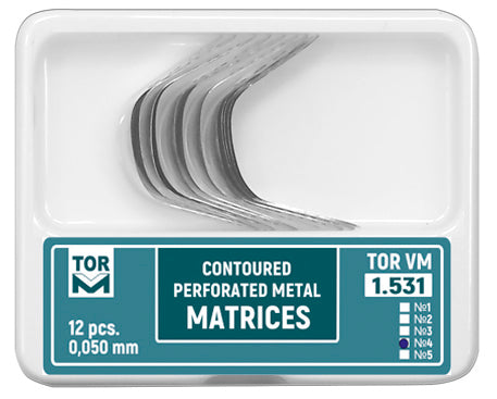Matrices perforadas contorneadas de metal grandes con borde (forma 4), 12 unidades