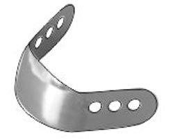 Matrices perforadas contorneadas de metal grandes con borde (forma 4), 12 unidades