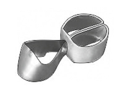 Matrices metálicas contorneadas para premolares combinadas con abrazadera forma 1 (un borde central) 10 piezas