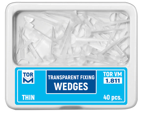 Fixing Transparent Plastic Wedges