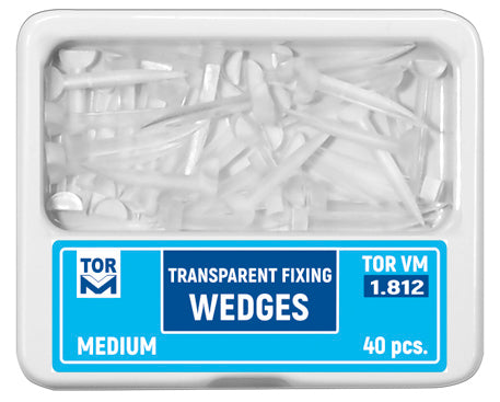 Fixation des cales en plastique transparent