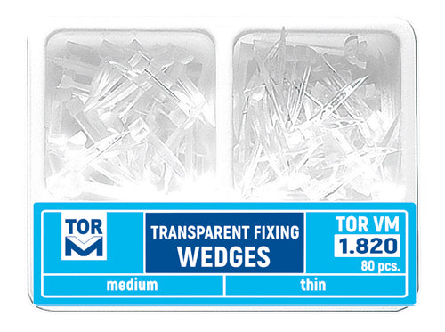 Cales de fixation en plastique transparent (80 pièces)