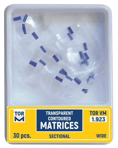 Transparent Sectional Contoured Matrices Wide 30pcs