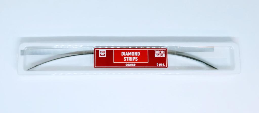 Bandes métalliques diamantées, grain grossier, lot de 5