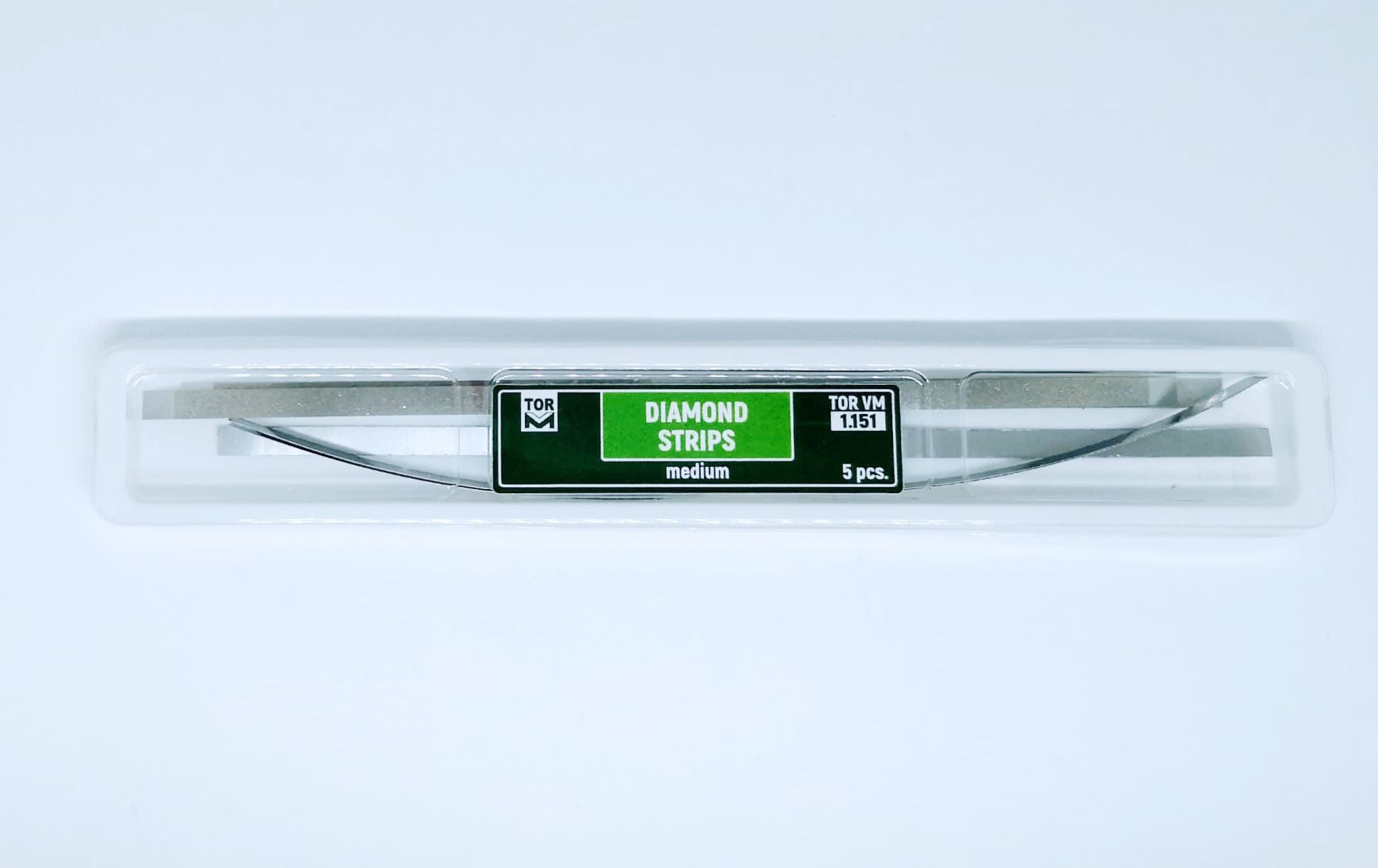 Bandes métalliques diamantées, taille moyenne, lot de 5