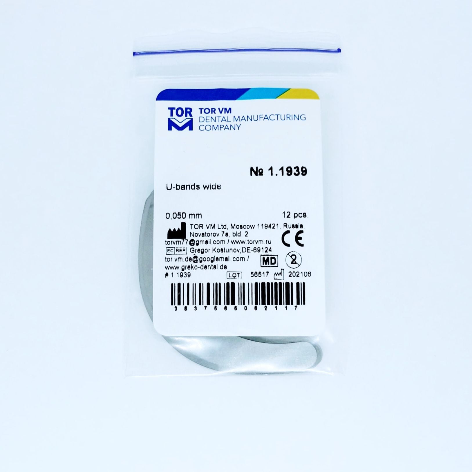 Bandes élastiques en U (lot de 12)