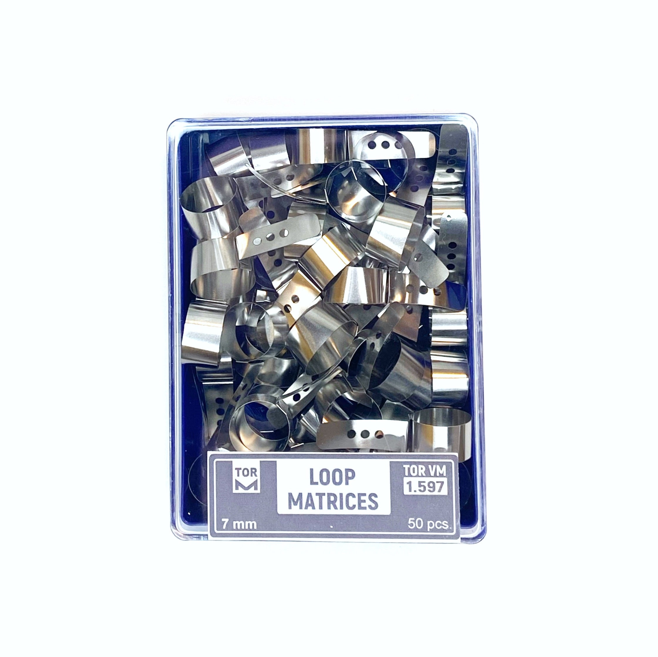 Matrices à boucles, hauteur 7 mm, lot de 50