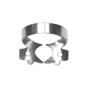 Pinza 8A (con mordazas angulares rígidas, para molares superiores e inferiores con corona casi ausente)