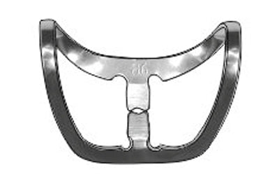 Abrazadera B6 (Abrazadera Brinker tipo mariposa con mordazas anchas (para anteriores superiores e inferiores))