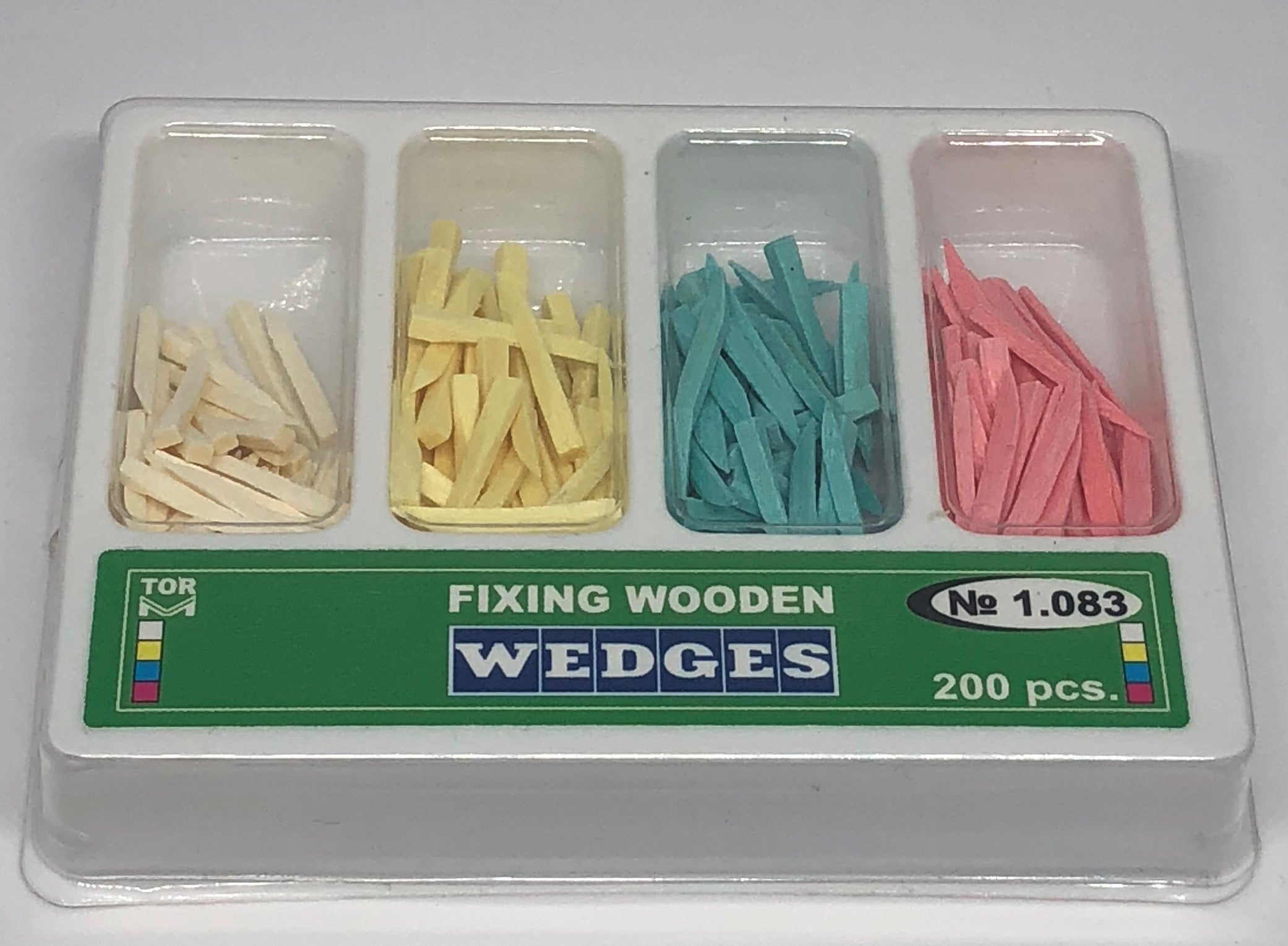 Cales en bois de 4 types différents, 200 pièces