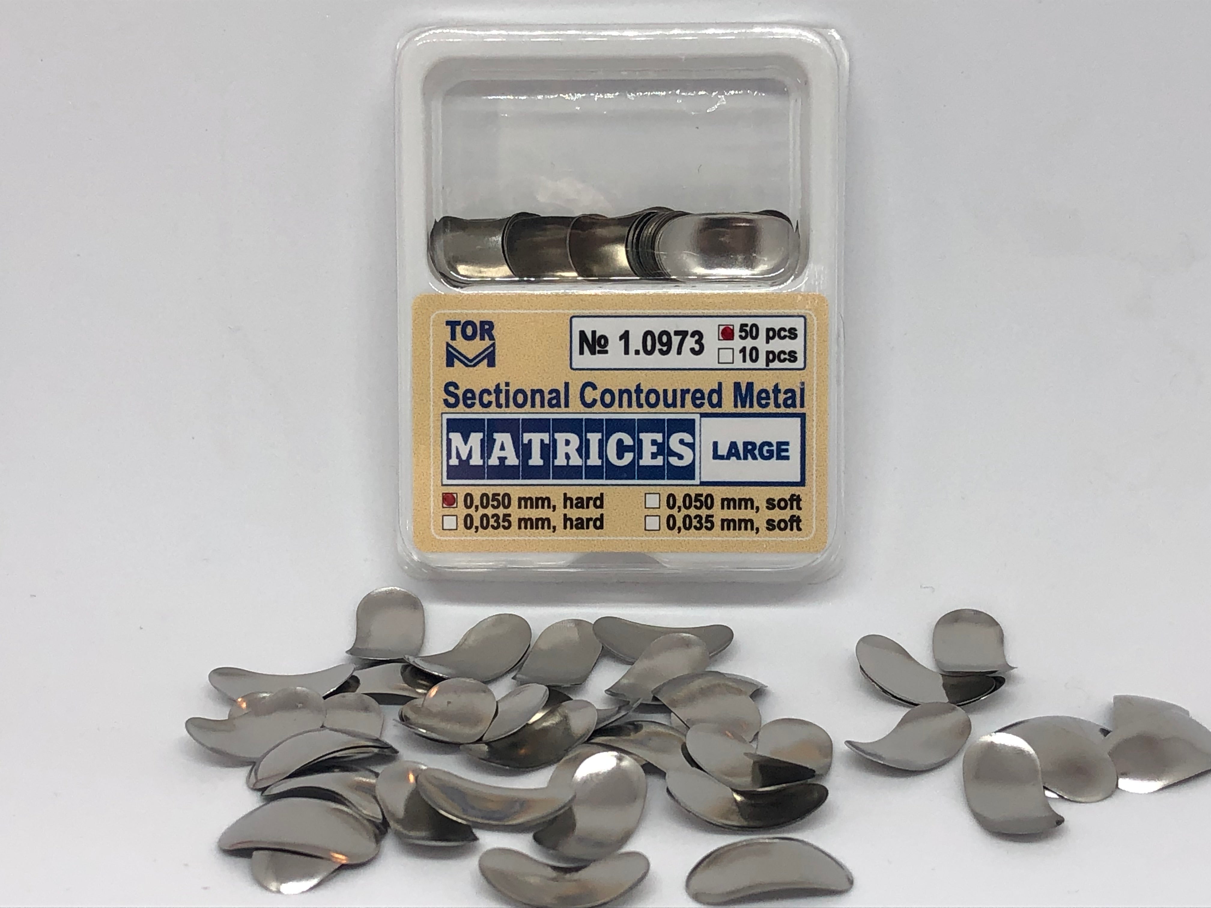 Matrices contorneadas seccionales grandes 50 piezas