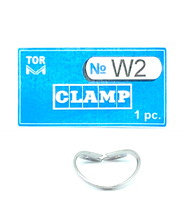 Clamp W2 (Wingless Clamp with Flat Horizontal "Jaws", for Small Premolars)