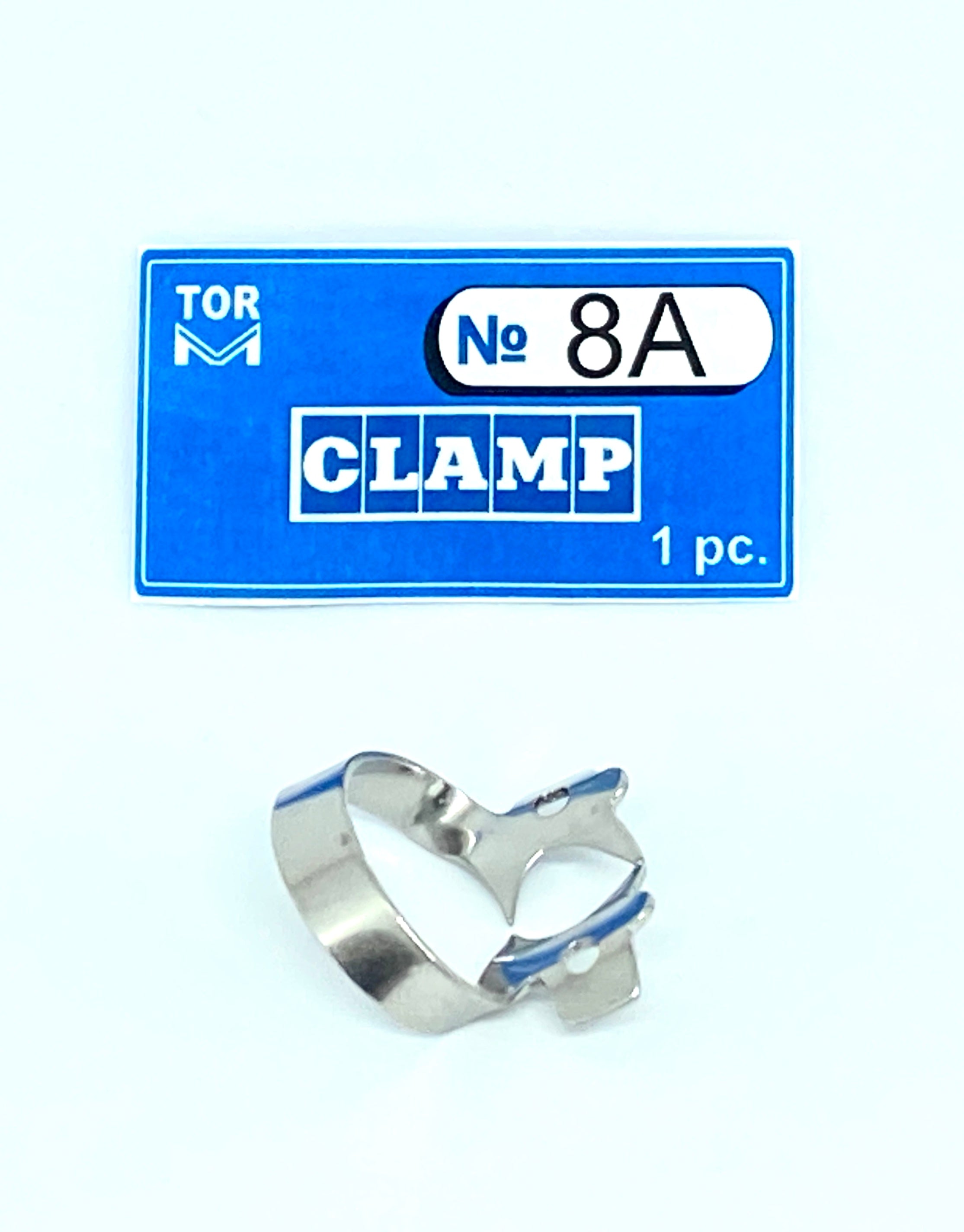 Pince 8A (avec mâchoires angulaires rigides, pour molaires supérieures et inférieures à couronne presque absente)