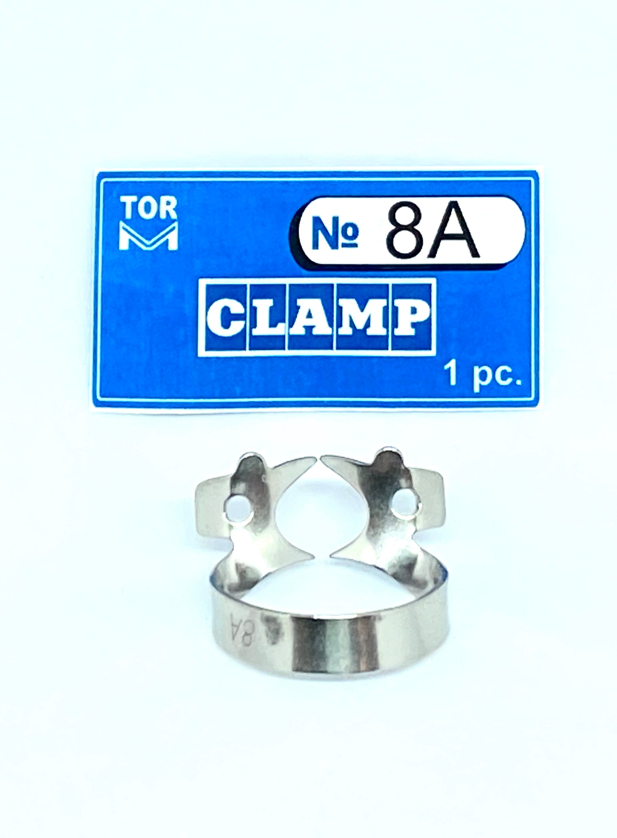 Pince 8A (avec mâchoires angulaires rigides, pour molaires supérieures et inférieures à couronne presque absente)