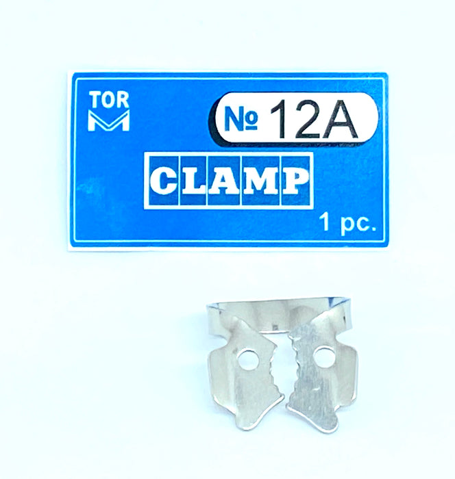 Clamp 12A (tiger clamp with serrated beak (left-sided), for second and third upper molars)